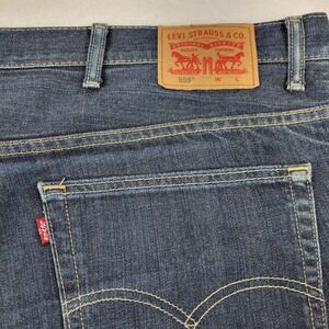 Levis 559 Relaxed Straight Jeans Mens 52 x 29 Measures 54‎ x 29 100% Cotton Blue